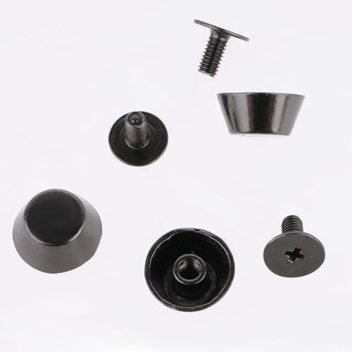 26Pcs Handbag Purse Feet Handbag Feet Nailhead Brass Studs Screw-Back Feet Flat Head Stud Metal Studs Rivet Leather Craft DIY for DIY Purse Handbag Leather Craft
