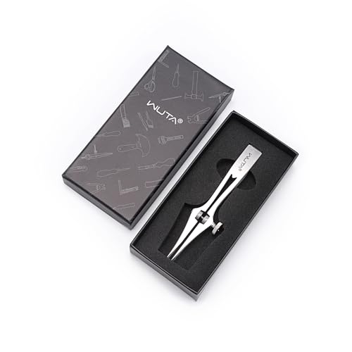 WUTA Leather Chisel All-Polished Pricking Iron Adjustable 2-6mm French Style Puncher Punching Tool (Adjustable 2 Teeth) - size: 2 teeth [adjustable]