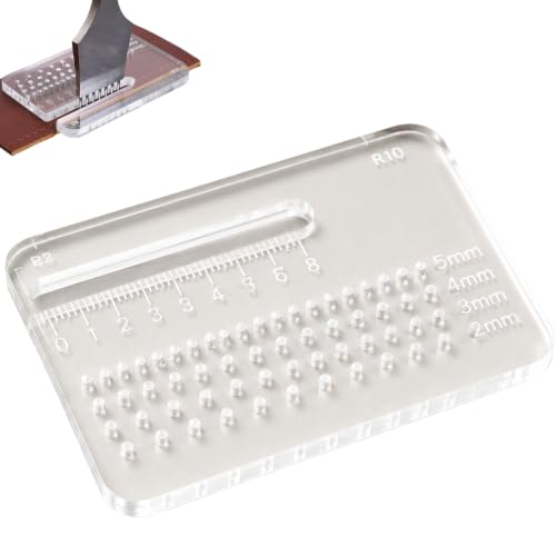 Leather Stitching Punch Aid Plate Leather Working Tools, Leather Craft Punching Tools, Stitching Aid Plate for Surface Protection, Leatherworking Perforation Accessories
