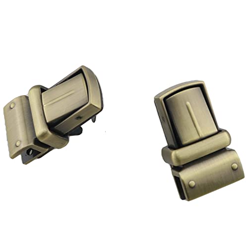 ZCZQC 2pcs Metal Tuck Lock Closure Clasp Catch Bags Handbag Purse Fasteners for Purse, Clutch, Bag, Handbag, Satchel
