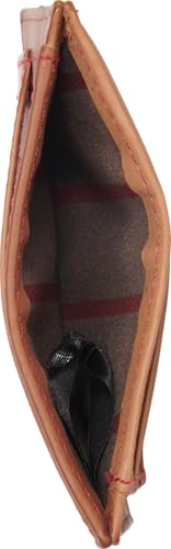 Rawlings | Men's Front Pocket Wallet Collection | Genuine Leather | Multiple Styles & Colors - color: Light Brown | Cash Pocket | Baseball Stitch