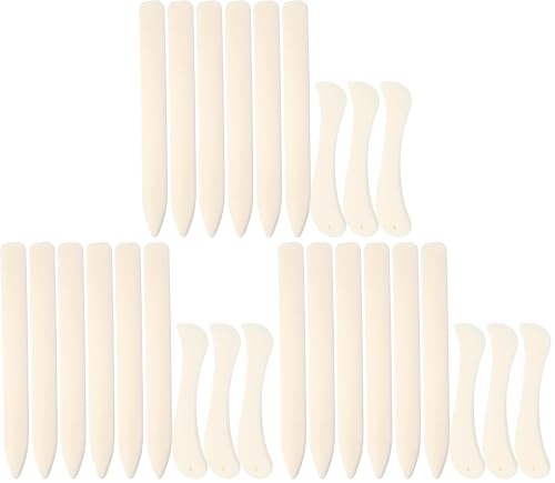 9 Pcs Bone Folder Tool Scoring Tool Folding Bone Plastic Paper Folding Tool Book Binding Kit Leather Burnishing Card Making for Folding Scoring Creasing Origami Scrapbooking (Pack of 3) - size: 9 PCS (Pack of 3)