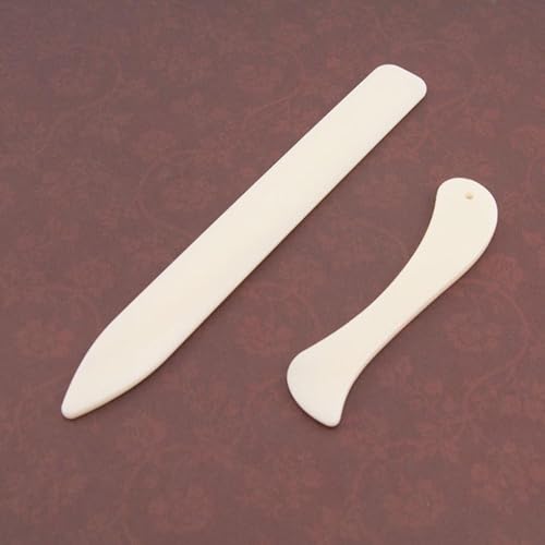 2Pcs/Set Bone Folder Craft Tools Leather Scoring Folding Creasing Paper Accessory