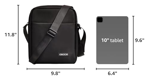 OSOCE Messenger Bag Crossbody Shoulder Bag for Men | Multi-Pocket, Adjustable Shoulder Strap, Lightweight, Suitable for Travel Hiking Commuting Outdoor - size: Small