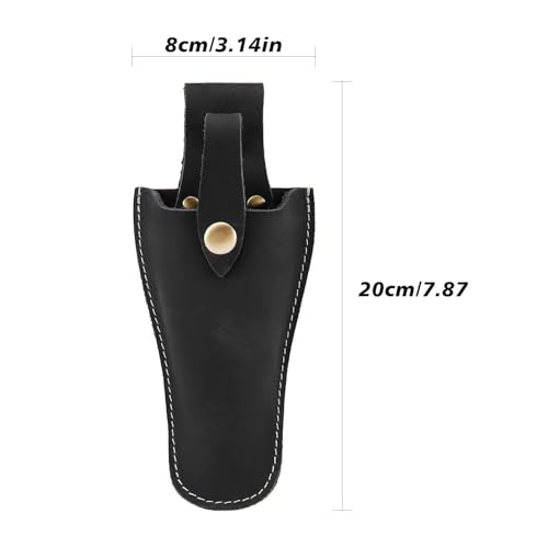 Plier Holder for Belt, Durable Leather Sheath Pouch Holder Gardening Tools Holster Belt Case for Garden Pruning Pliers Shears Scissors or Knife,Tools Gifts for Men Dad Husband Boyfriend - color: 2Pcs Black
