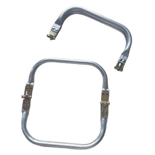 Tuofchyi 6.3" Metal Purse Frame, 2Pcs Rectangle Kiss Lock Bag Hardware | Ideal for DIY Tote Bags, Clutches, Crochet Purses, Features a 180° Opening, Strong Hinges Secure Rectangle Kiss Lock Closure - size: 6.3 inch