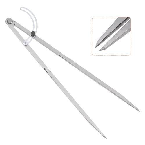 HARFINGTON Wing Divider Compass 16 Inch 400mm Adjustable Lockable Woodworking Compass for Metalworking Geometry Drawing Woodworking - size: 16"