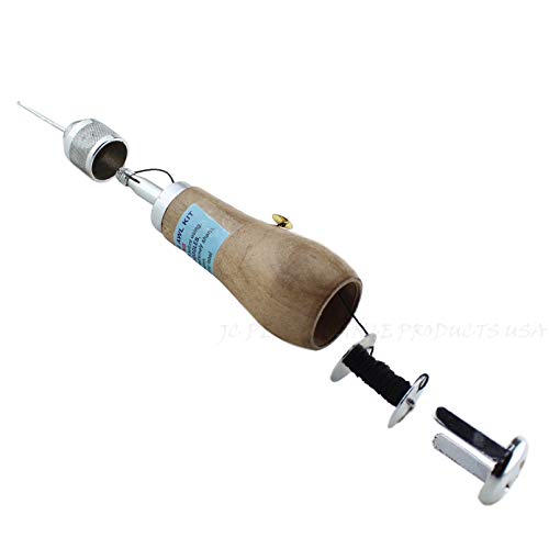 JC Performance Leather Sewing Awl Quick Stitch Repair Tool Set Heavy Duty Thread (with Awl, Value Pack) - color: Value Pack, size: With Stab Tool