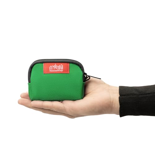 Manhattan Portage CORDURA® Coin Purse With Zipper Closure Pouch Eclectic Colors Credit Card ID Card Jewelry Keys Water Resistant Gift Everyday Carry - color: Green