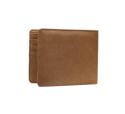 Lanyani Minimalist Fabric Wallet Bifold RFID Blocking - color: A-Brown