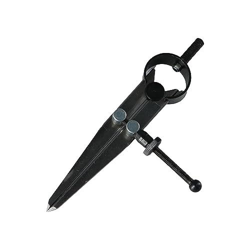6 Inch Adjustable Lockable Steel Divider Wing Leather Compass Professional Metal Compass for Drafting Compass Tool for Leather Work, Woodworking