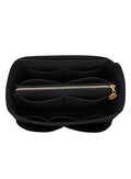 LEXSION Felt Purse Organizer Insert, Tote Bag Shaper Dividers with 5 Sizes - color: Black, size: Slender Large