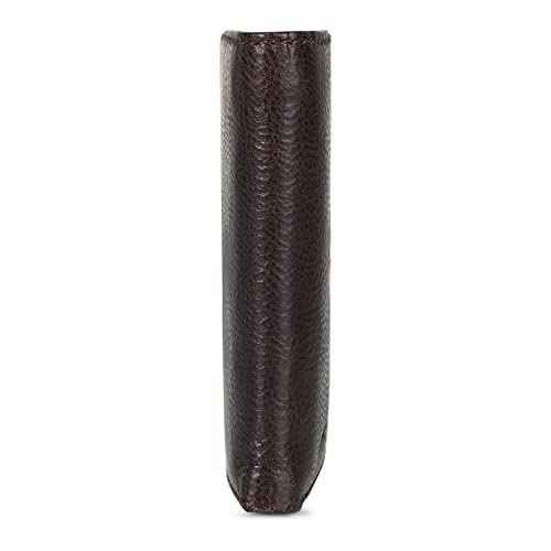 Eddie Bauer Men Signature Trifold Wallet - color: Leather Logo - Brown