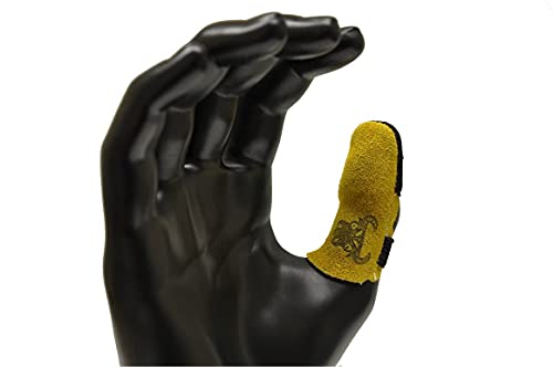 G & F Products 8128XL Cowhide Leather Guard, Finger Protection, X-Large, Xlarge, Tan Tan Tan Brown/Tan - size: X-Large, style: Finger Guard