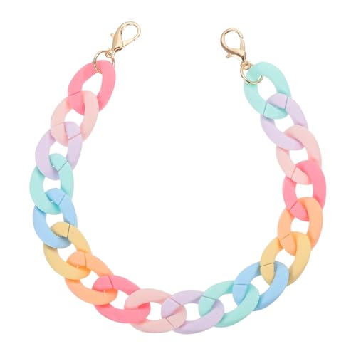 PATIKIL 15" Acrylic Purse Chain Acrylic Chain Linking Rings Multicolor - color: Matt Multilolor