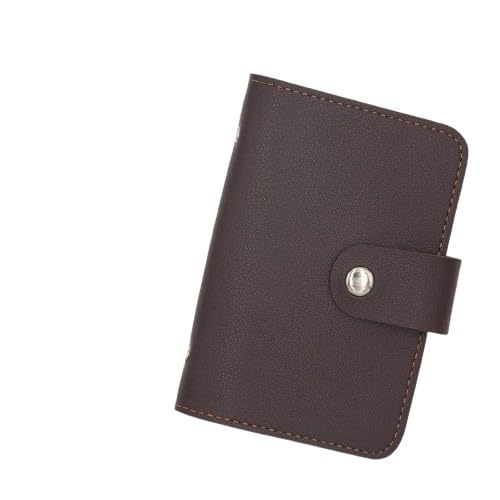 Stealodeal PU Leather Card Holder – Multi-Compartment Organizer for Debit/Credit/ATM Cards (Unisex Design) (Brown 28 Slots) - color: Brown 28 Slots