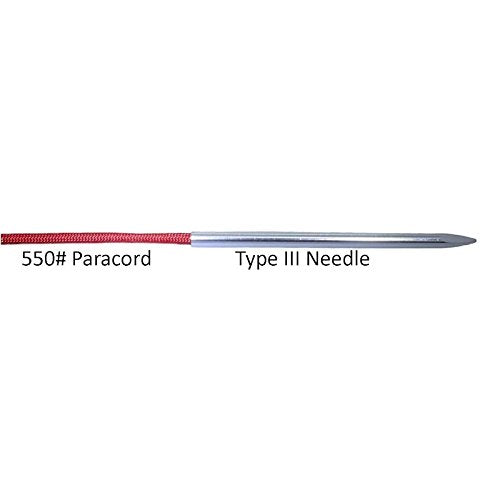 (2 Pack) of Jig Pro Shop 3 1/2" Silver EZ Lace 550 Type III Paracord FID, Lacing, Stitching Needles - color: Silver, size: 2 Pack