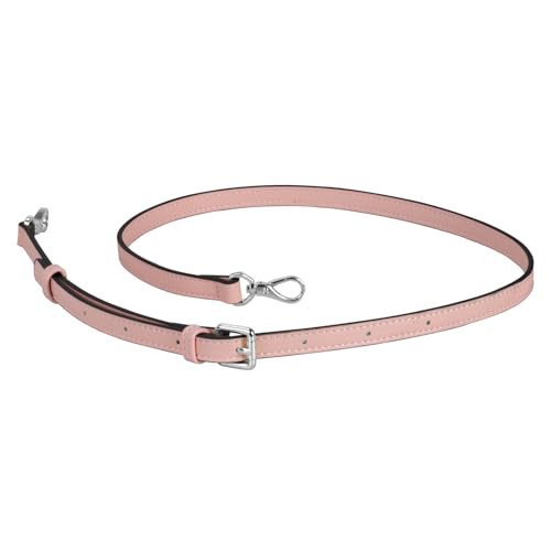 Allzedream Leather Purse Strap Replacement Crossbody Handbag Long Adjustable (Pink, Silver Hardware) - color: Pink, Silver Hardware