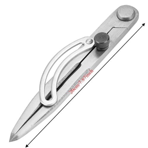 150mm Adjustable Silver Wing Divider, Divider Caliper, Stainless Steel Spacing Compass for Woodworking Metalworking
