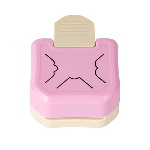 Decorative Corner Punch 3 in 1 Rounder Pattern Paper Edge Cutter Paper Punches for Crafting Photo Business Card Scrapbooking Tools Laminate DIY School & Home Crafting Supplies - color: Pink Decorative Corner Punch