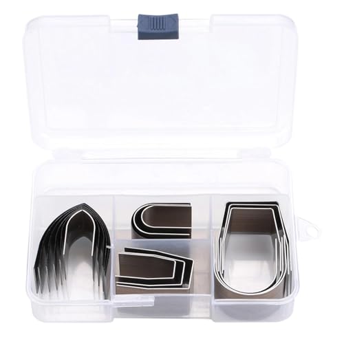 GGFOXLEW 18 Sizes Leather Corner Punch Set, Alloy Steel Leather Corner Cutter, Universal Leather Die Cutter Punch with Storage Box for Embossing, Punching and Cutting