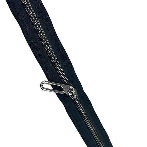 #5 Metal Zipper Pulls Slider for Nylon Coil Zippers Purse Bag Making 30pcs | for Nylon Coil Zippers Handbag Bagpack Luggage Clothing DIY Sewing Craft Making - color: Gun metal