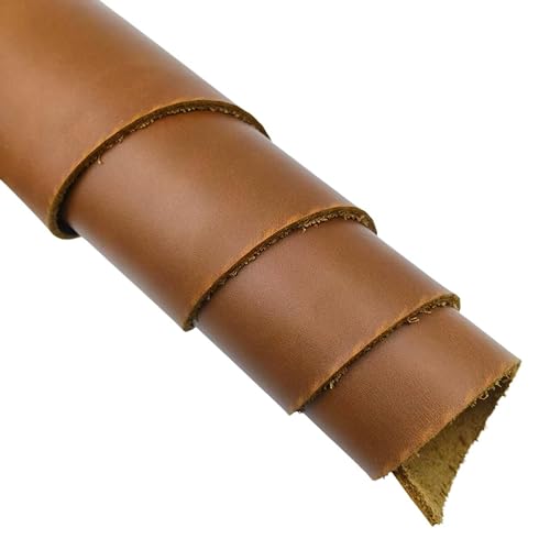 YijiaxiangGenuine Leather Sheets for Crafts Full Grain Leather Tooling Leather，2.0mm Thick Cowhide, Suitable for Various Craft Projects (Yellow 12"×24" 1 Pieces) - color: yellow 12×24 inches 1 pieces