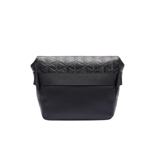 Lacoste Nomogramme Small Flap Close Messenger Bag - color: Black
