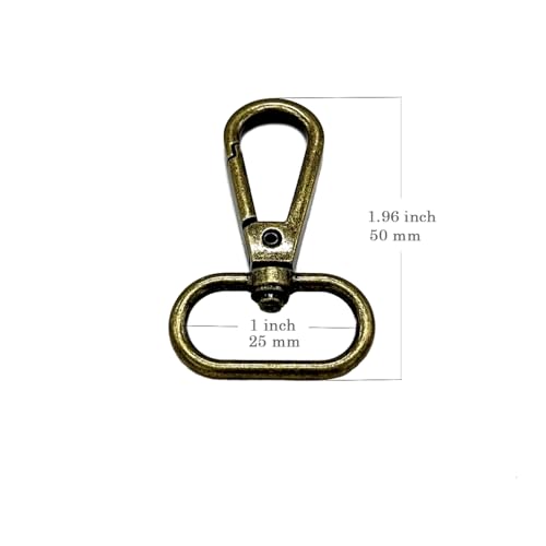 1 inch Swivel Lobster Clasps for Bag Hardware Mix Colors 15pcs | Metal 1" Swivel Snap Hooks for Purses Handbag Backpack Webbing Dog Collars Lanyard Strap DIY Craft Making Multicolor - color: 1 inch Multicolor 15pcs