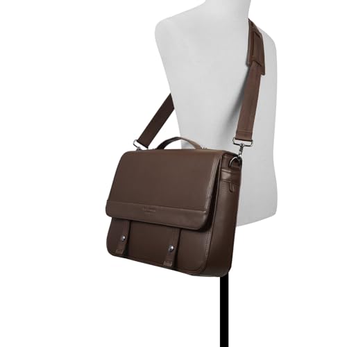 Ted Baker Men's Irvine Pebbled Laptop Messenger Bag - color: Brown