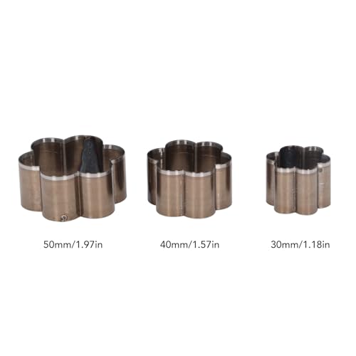Leather Punch Die Set, 3 Pieces Flower Shape Puncher for Leather Crafting, Durable Craft Tool for DIY Projects