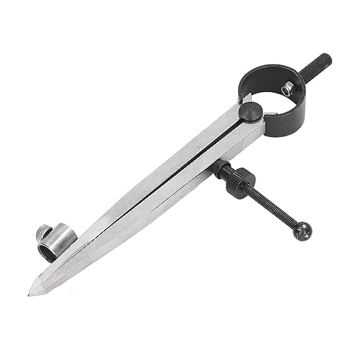 Generic Wing Divider Scribing Tool Adjustable Angle Lockable for Woodworking Metal Leather Work with Carbon Steel Lightweight Compact 4.92in