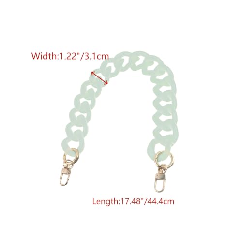 DIY Acrylic Resin Replacement Chain - color: Matte Green;44.4cm