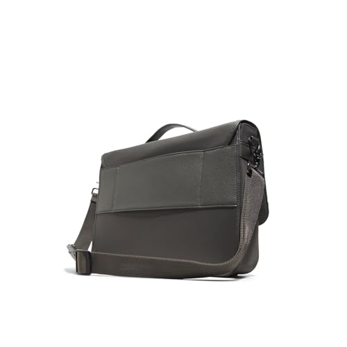 Ted Baker Men's Irvine Pebbled Laptop Messenger Bag - color: Grey