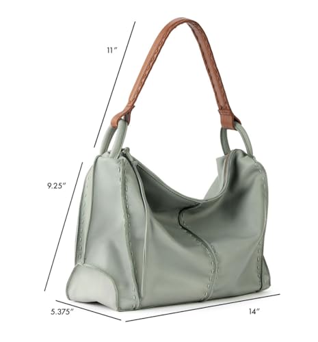 The Sak Los Feliz Hobo Purse - Premium Large Leather Women's Handbag for Everyday & Travel - Durable Purse With Zipper Pocket | Slouchy Relaxed Silhouette, Roomy Interior, Lightweight All-Day Carry, Fits Phone, Wallet & Tablet, Everyday & Travel Ready - c