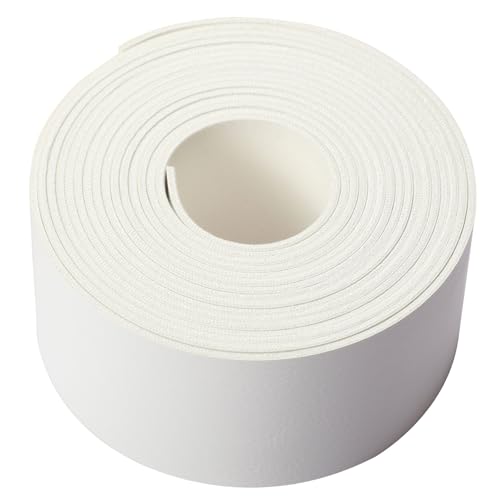 Picheng Faux Leather Strap for Crafts: 2 Inch Wide 138" Long Leather Strips - color: White, size: 2 Inch