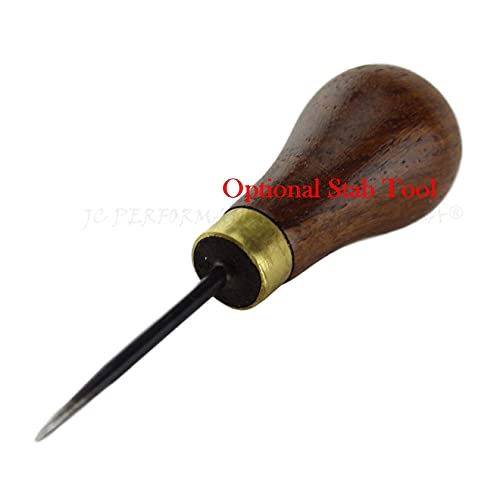 JC Performance Leather Sewing Awl Quick Stitch Repair Tool Set Heavy Duty Thread (with Stab Tool, Navy Blue) - color: Navy Blue, size: With Stab Tool