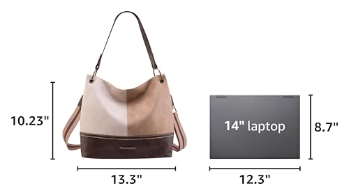 Purses for Women Hobo Bags Slouchy Shoulder Bag Tote Handbags | Stylish for Everyday Use, Zip-top Closure, Back Anti-theft Pocket, 3 Inner Pockets, Comfortable Wide Strap for Dating Errands - color: Crossbody-beige