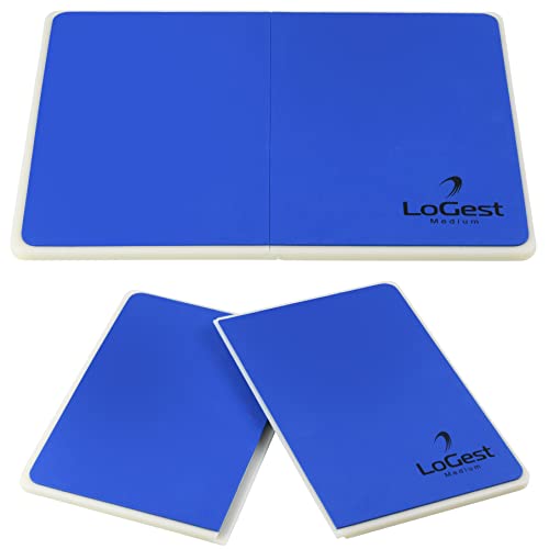 Logest Rebreakable Boards Martial Arts - Taekwondo Karate MMA Boards - Reusable Plastic Training Breaking Boards for Kids & Adults Available in 6 Levels of Difficulty Taekwondo Boards for Breaking - color: Blue - Medium
