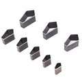 8Pcs Leather Punching Die Set, Geometric Shapes Hollow Punching Tool Leather Craft Cutting Tool Dies Set - color: #4