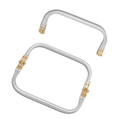 YTKavq 8" Metal Purse Frame, Heavy Duty Kiss Lock Clasp, 2pcs for DIY Bag - size: 8"