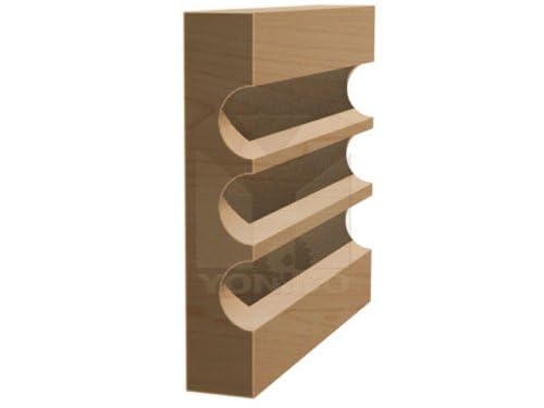 YONICO Furniture Molding and Trim Router Bits 3/16-Inch Radius Triple Flute 1/2-Inch Shank 16160 - style: 3/8" Triple Flute - 1/2" Shank