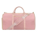 Convertible Garment Bag with Shoulder Strap, Carry on Garment Duffel Bag for Men Women,Waterproof & Wrinkle-Free Suit Carrier for Business Trips & Weekend Getaways, Foldable & Lightweight - color: Q.Pink