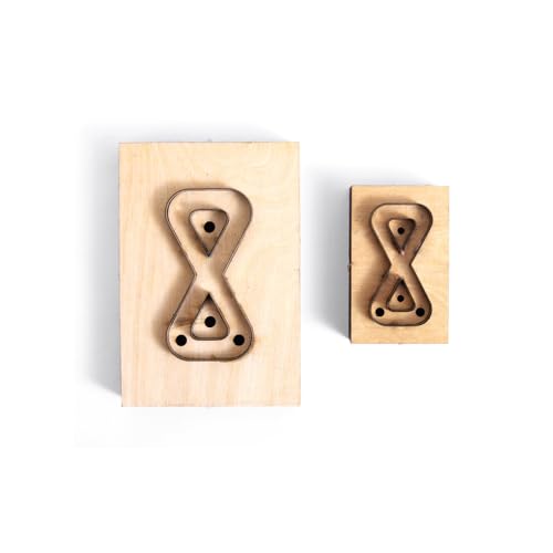 2Pcs Bow Shape Leather Cutting Die Set, Backpack Strap Punching Mold, DIY Metal Die Cutter Tool for Leather Crafts & Art Projects - color: PG218E