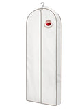 MISSLO 65" Cotton Garment Bag for Long Dress Breathable Fur Coat Storage Bag Women Dress Cover Luxury Garment Bags for Hanging Clothes Travel for Fur Coat, Jacket, Gown, Suit - size: 65 inch