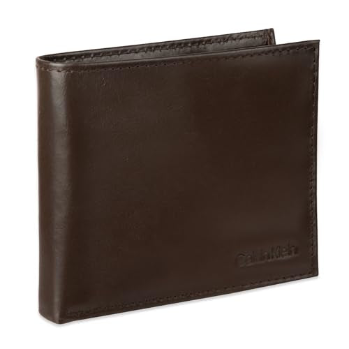 Calvin Klein Men's Wallet Sets-Minimalist Bifold and Card Cases - color: Brown - Bifold