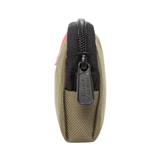 Manhattan Portage CORDURA® Coin Purse With Zipper Closure Pouch Eclectic Colors Credit Card ID Card Jewelry Keys Water Resistant Gift Everyday Carry - color: Khaki