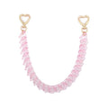 Acrylic Purse Chain, Transparent Heart Bag Charms Handbags Strap | Multicolor Pink Heart, Chunky 12.4 Inch Purse Extender, Bag Accessories for Women, Keychain & Pants Chain Gift - color: Pink Purse Chain