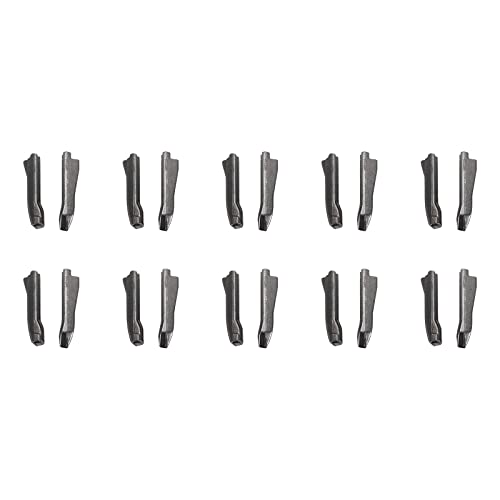 uxcell 10 Sets Double Open Zipper Repair Latch Kits, #5 Insert Pins for Jacket Coat Two-Way Separating Zippers, Metallic Black - color: Metallic Black, size: #5
