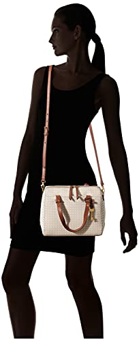 Fossil Women's Rachel Satchel Purse Handbag for Women - color: Beige, Brown